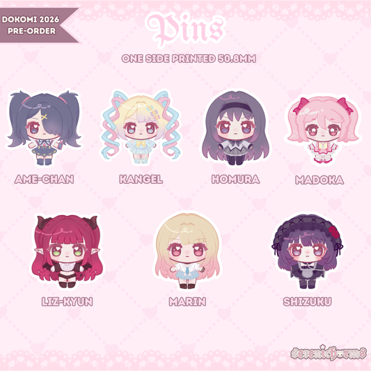 Acrylic Pin, Needy Streamer Overload, Madoka Magica, Marin Kitagawa  - Dokomi 2026 Pre-Order