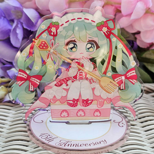 Strawberry Pop Vocaloid Idol Miku - Acrylic Standee