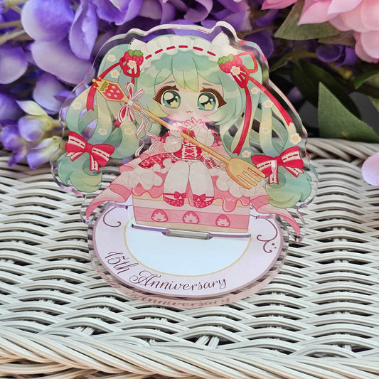 Strawberry Pop Vocaloid Idol Miku - Acrylic Standee