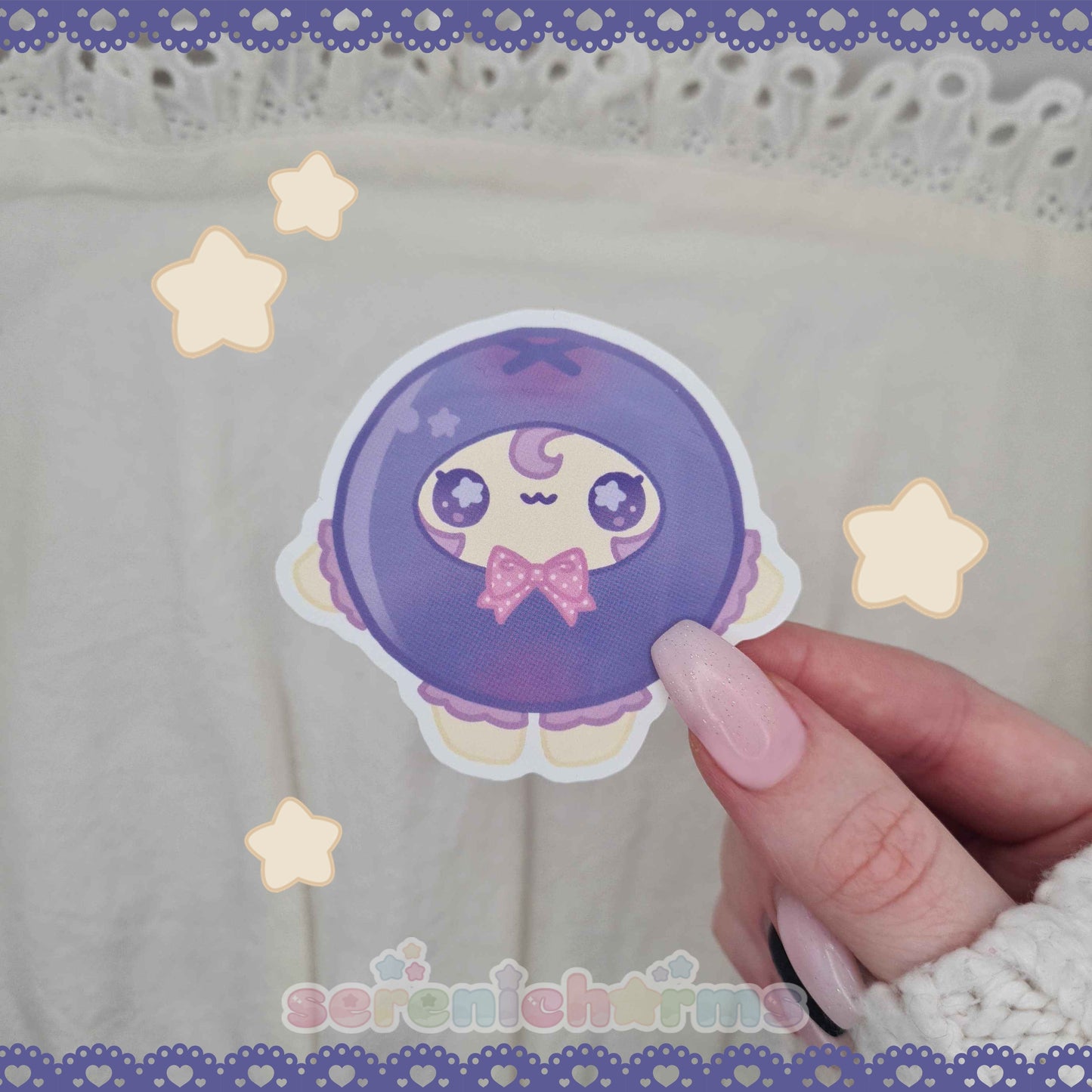 Blueberry Cutie Sticker - Vinyl Stickers