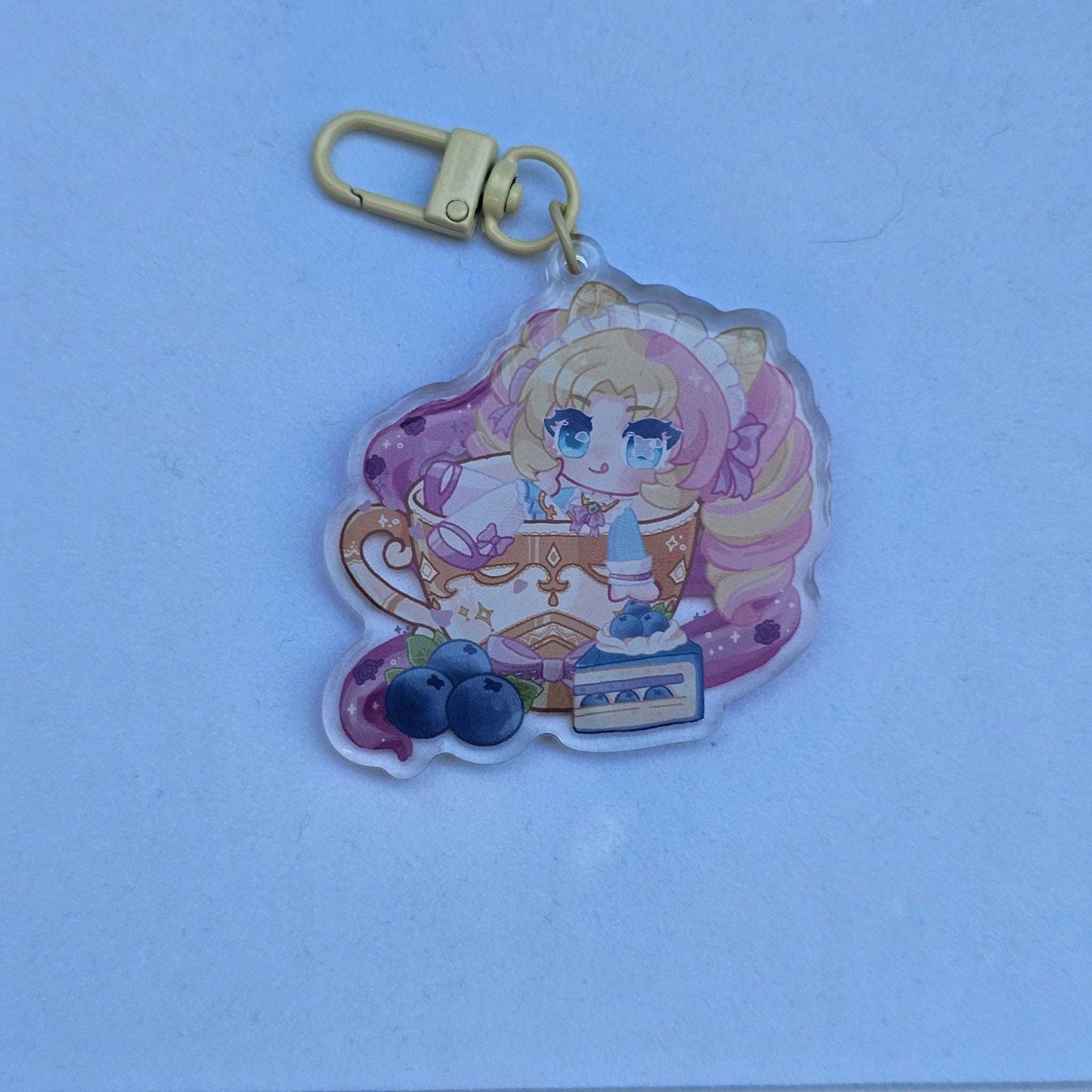 Café Cuties  Gwen & Soraka - Acrylic Keycharm , League of Legends