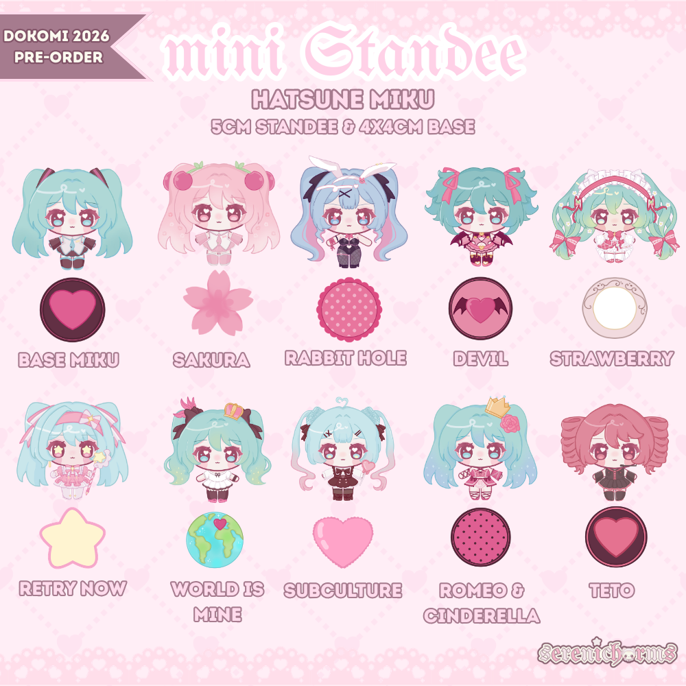 Mini Standees, Vocaloid - Dokomi 2026 Pre-Order