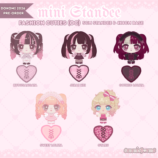Mini Standees, Fashion Cuties - Dokomi 2026 Pre-Order