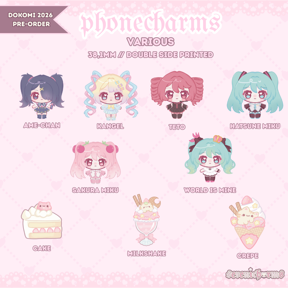 phonecharms, Needy Streamer Overload, Vocaloid, Kawaii - Dokomi 2026 Pre-Order