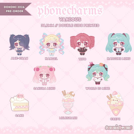 phonecharms, Needy Streamer Overload, Vocaloid, Kawaii - Dokomi 2026 Pre-Order