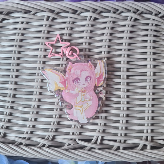 Star Guardian Kai'Sa - Acrylic Glitter Epoxy Keycharm , League of Legends