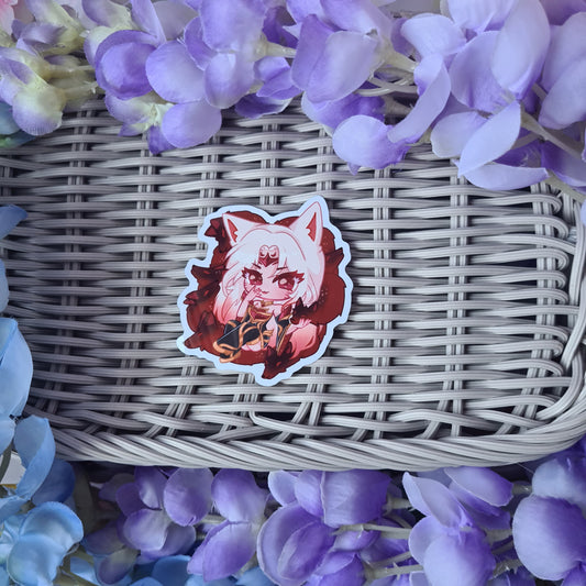 Immortalized Legend Ahri - Vinyl Sticker , League of Legends