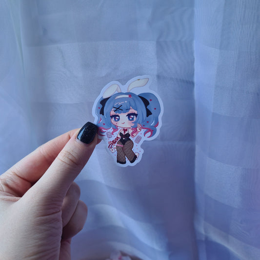 Rabbit Hole Hatsune Miku Bunny Vocaloid - Vinyl Sticker