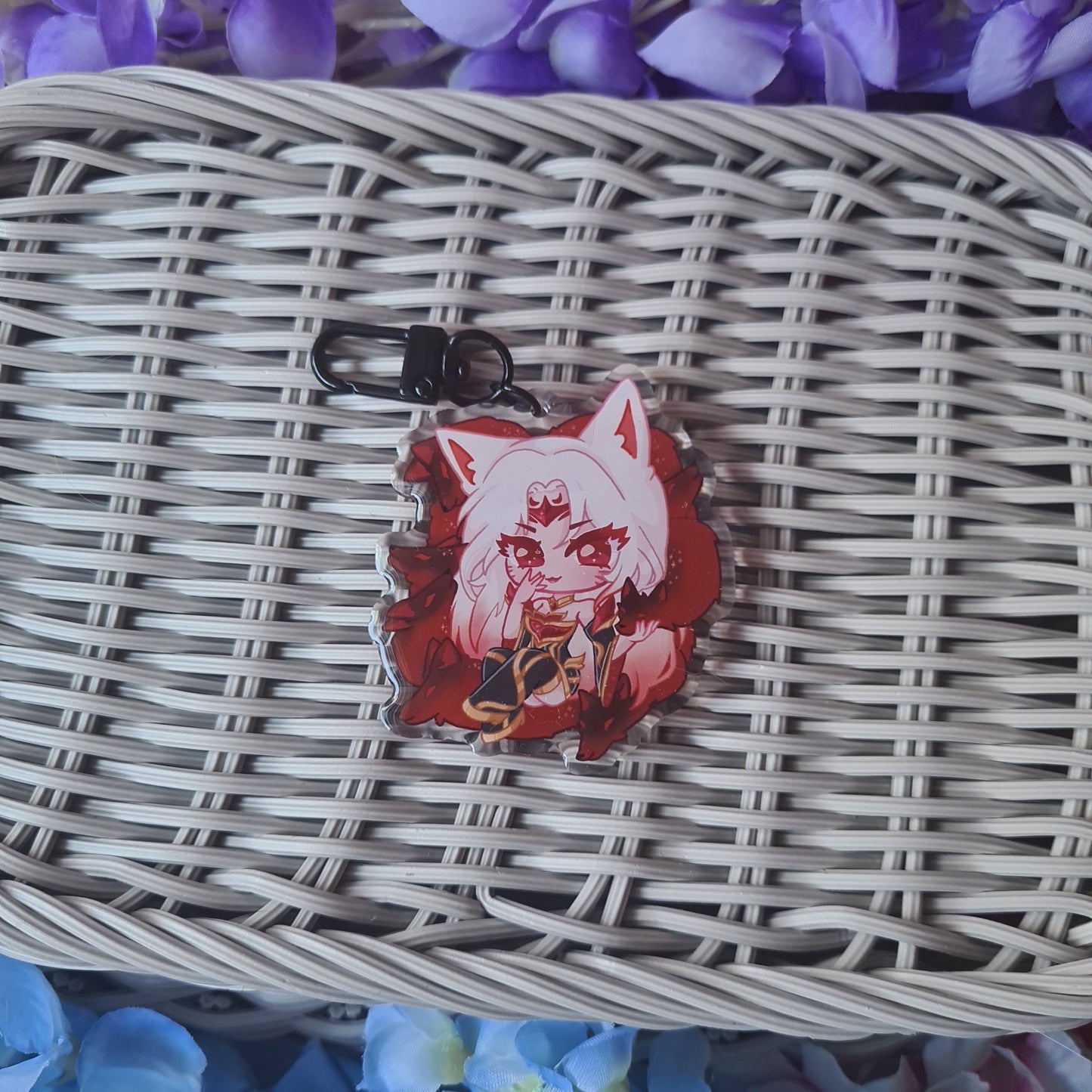Immortalized Legend Ahri - Acrylic Epoxy Keycharm , League of Legends