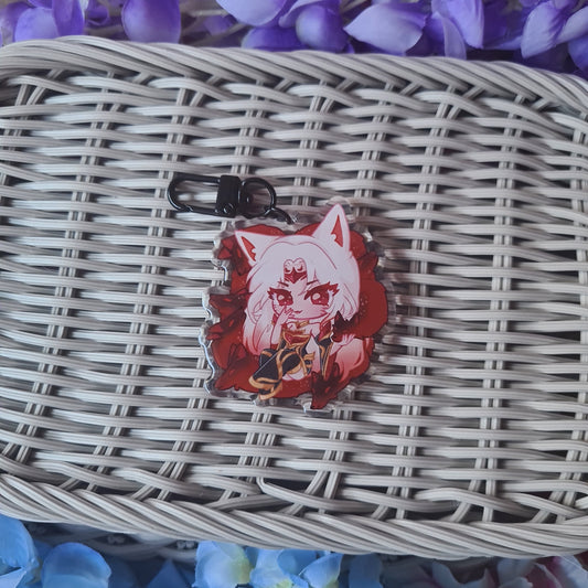 Immortalized Legend Ahri - Acrylic Epoxy Keycharm , League of Legends