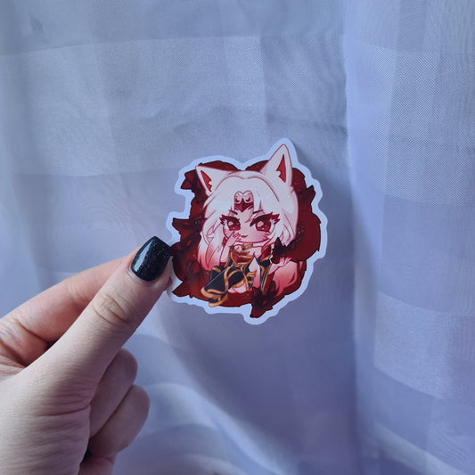 Immortalized Legend Ahri - Vinyl Sticker , League of Legends