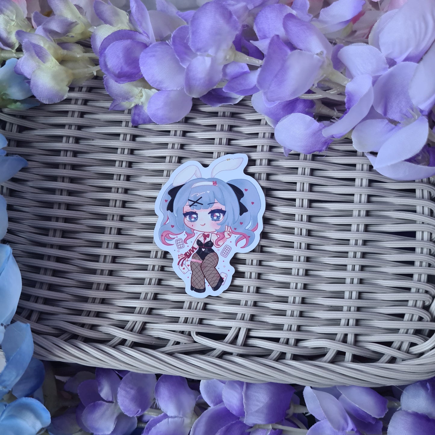Rabbit Hole Hatsune Miku Bunny Vocaloid - Vinyl Sticker