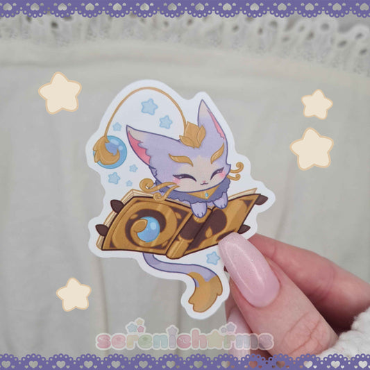 Yuumi the Magical Cat Sticker - Vinyl Stickers